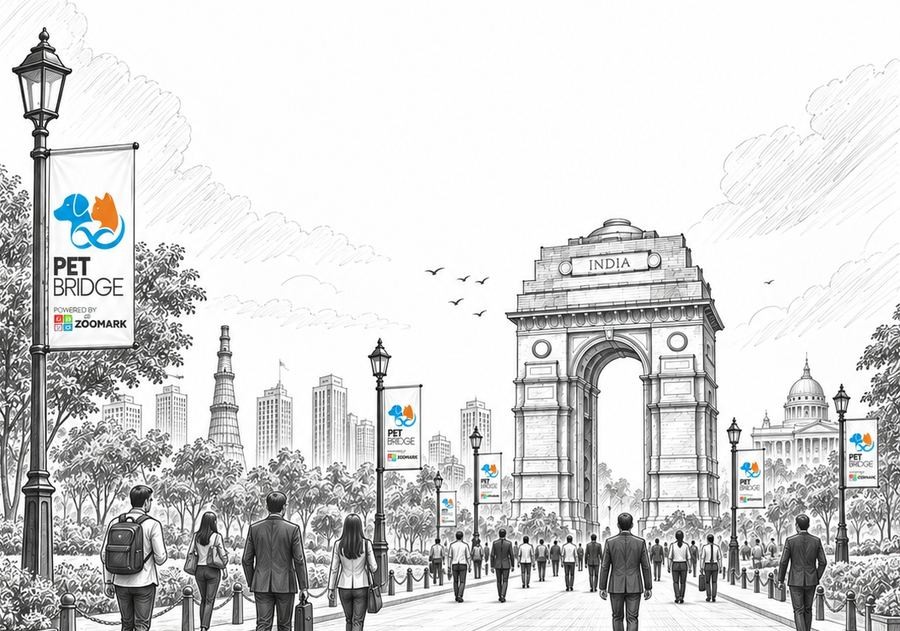 Indian city skyline representing India's rapidly growing $3.6 billion pet care market opportunity